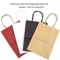 Sacs en papier à emporter pour cadeaux, aliments et vêtements, sacs d'emballage en papier personnalisés imprimés avec poignée