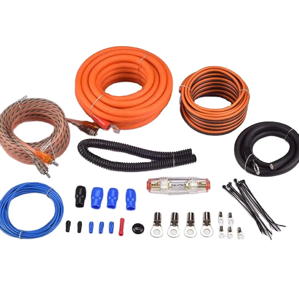 NEW JLD AUDIO complete 4 gauge ofc amp wire kits car amplifier installation wiring kit