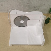 Elektrische plastic vleessnijder voor thuisgebruik, dikte verstelbaar, 6,7 inch roestvrijstalen mes, delicatessensnijder