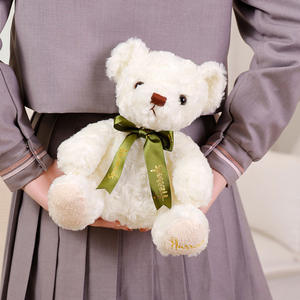 Großhandel brauner Teddybär gefüllte Tiere niedlicher weicher Teddybär Plüsch für Kinder Plüsch weißer Bär Puppe - Product Image 5