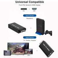 Convertisseur PS2 vers HDMI Adaptateur Vidéo 1080P pour PS2
