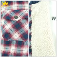 Chemise-veste en flanelle à carreaux pour homme, à capuche, doublée de polaire, boutonnée, décontractée, pour l'hiver, avec broderie de logo