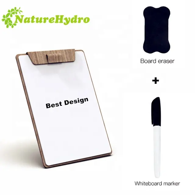 Magnetic bang portable whiteboard desktop glass panel writing white board with PU cover