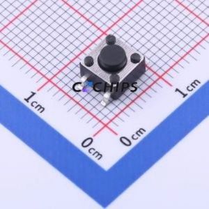 TS-1095PS-A2B2-C3D2 Tactile Switch SMD-4P,6x6mm Switch Single Pole Single Throw Round Button 1.8N Vertical Mount - Product Image 1