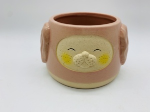 Pot de fleurs à visage émaillé, moules en forme de tête d'<span class=keywords><strong>animaux</strong></span> en béton, Pots de <span class=keywords><strong>jardin</strong></span> en <span class=keywords><strong>céramique</strong></span> <span class=keywords><strong>pour</strong></span> plantes d'intérieur - Product Image 3