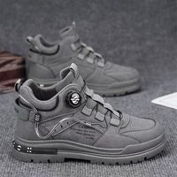 Bottes de travail décontractées pour hommes Martin, style rétro, tendance mode, chaussures pour hommes