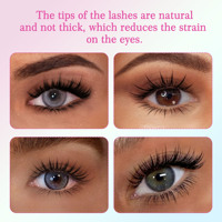 Extensions de cils en volume de camélia de qualité supérieure, longueur mixte, facile à éventailer, floraison rapide, fournitures en gros