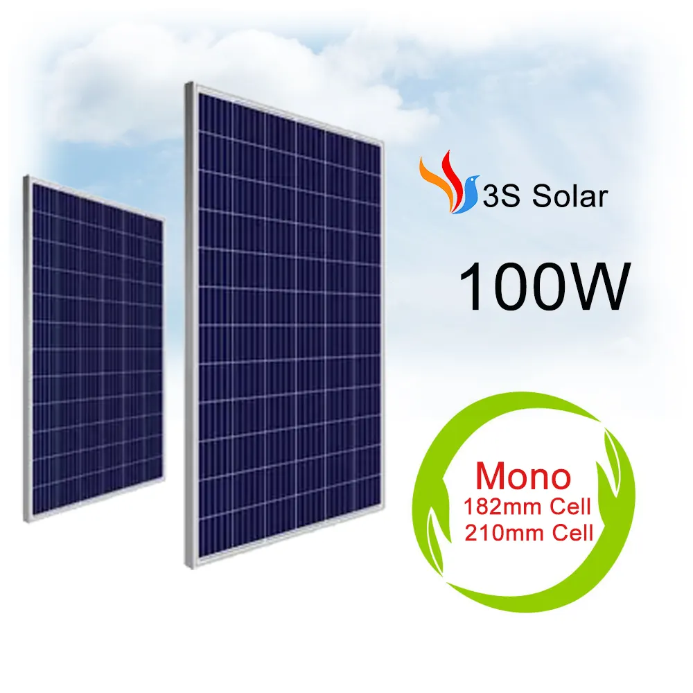 太陽光発電100Wソーラーパネル150Wポリソーラーパネル