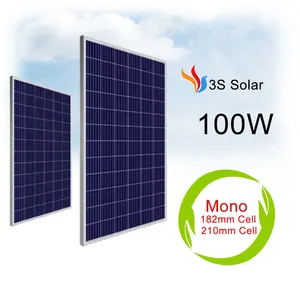 太陽光発電100Wソーラーパネル150Wポリソーラーパネル