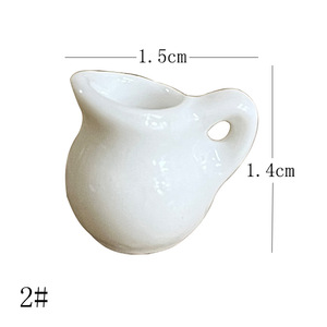 Miniatura <span class=keywords><strong>de</strong></span> jarrón <span class=keywords><strong>de</strong></span> porcelana blanca para <span class=keywords><strong>casa</strong></span> <span class=keywords><strong>de</strong></span> <span class=keywords><strong>muñecas</strong></span>, adorno cerámico exquisito, imán para refrigerador para juegos <span class=keywords><strong>de</strong></span> simulación infantiles. - Product Image 6