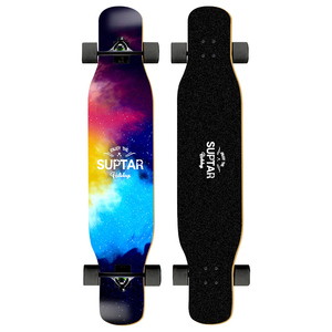 Planche <span class=keywords><strong>Longboard</strong></span> complète en bois d'érable, Street personnalisé, bon marché, pour la danse en descente, 46 - Product Image 5