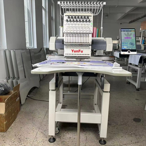 Machine à broder automatique Yunfu 1 tête à faible bruit pour vêtements et casquettes - Composants professionnels d'usine chinoise - Product Image 1