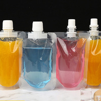 Sacs flacon en plastique transparent réutilisable, accessoires de voyage pour boissons, alcool, liquide, emballage de liqueur, croisette, baskets, pochette à bec