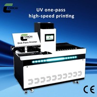 Impresora Digital UV Todo en Uno Chicai CC-ZC54U, Máquina de Impresión Rotativa Plana para Cabezal de Impresión de 40 m/min para Impresión en Tazas, Botellas y Embalajes