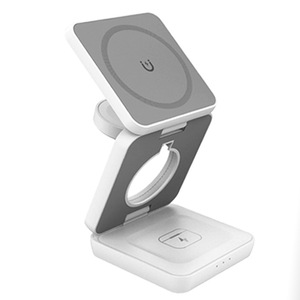 Cargador Inalámbrico Magnético 3 en 1 Plegable con Carga Rápida, Soporte para Teléfono y Reloj - Product Image 6