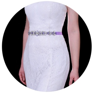 Cheerfeel 2020 nuevos diseños de diamantes de imitación de cristal <span class=keywords><strong>faja</strong></span> cinturón de <span class=keywords><strong>novia</strong></span> con cuentas RH1075 - Product Image 6
