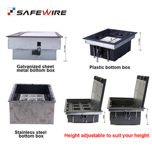 Tomacorriente de Piso Empotrado Safewire, de Acero Inoxidable, Tipo Oculto, 45 EU UK, Personalizable - Product Image 5