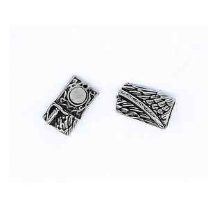 Fermoir magnétique rectangulaire en acier inoxydable Yunnique pour la fabrication de bijoux et bracelets - Product Image 1