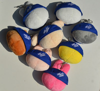 Porte-clés en peluche figurine animalière anthropomorphe mignonne avec chapeau, pendentif breloque mini figurine de collection, cadeau pour jeunes