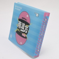 Carpeta de Anillas de Plástico PP, 6 Anillas, A5/A4, Recargable, con Bolsillo Interior y Ranura para Tarjetas, Impresión Personalizada, de Fábrica