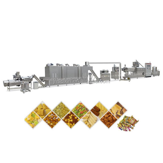 Puffed Corn Rice Stick Extruder Puff Snack Cereal Bars Making Machines Suppliers Engine Food Industry Rice Mill Automatic 1 Set