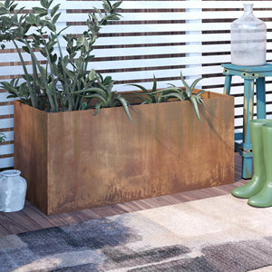 Idées de <span class=keywords><strong>jardin</strong></span> <span class=keywords><strong>aménagement</strong></span> paysager extérieur grande boîte de jardinière de légumes en métal plantation surélevée en acier lits de <span class=keywords><strong>jardin</strong></span> - Product Image 4