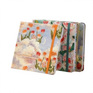 <span class=keywords><strong>Quaderno</strong></span> per Studenti con Copertina Rigida in Cartone Spesso Formato A6 Stile Pittura a Olio <span class=keywords><strong>Quaderno</strong></span> Quadrato con Fogli Bianchi - Product Image 1