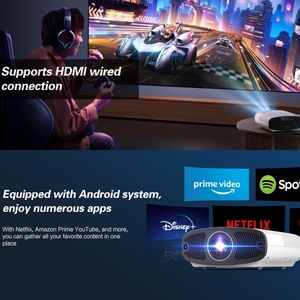 4K chất lượng cao Wifi chiếu với Built-in Loa LCD <span class=keywords><strong>LED</strong></span> đèn cho doanh nghiệp & Movie sử dụng - Product Image 4