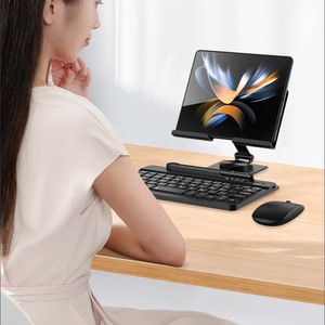 Lười biếng gấp Kính thiên văn điện thoại di động bàn phím chủ Tablet xoay 360 độ đứng từ trường hợp điện thoại - Product Image 6
