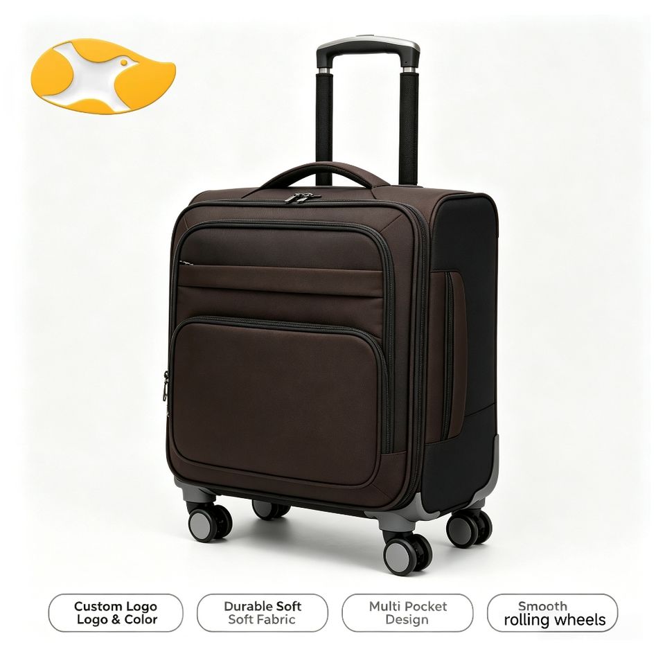 Simpole Clock Design 24 Inch Oxford Spinner Check-in Suitcase with Durable Build Simple ...