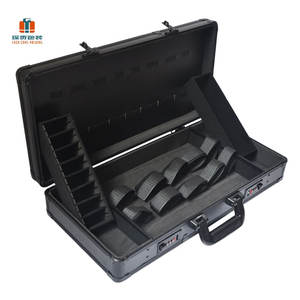 Valise de transport pour barbier en aluminium, accessoires pour outils de barbier, boîte à tatouage, rangement pour salon de coiffure, support de rangement pour coiffure, valise de transport pour barbier - Product Image 2