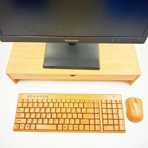Computer Monitor Riser Office <b>Desktop</b> Storage <b>Shelf</b> Standing Type Rectangle 3 Floors Drawer Organizer - Product Image 1