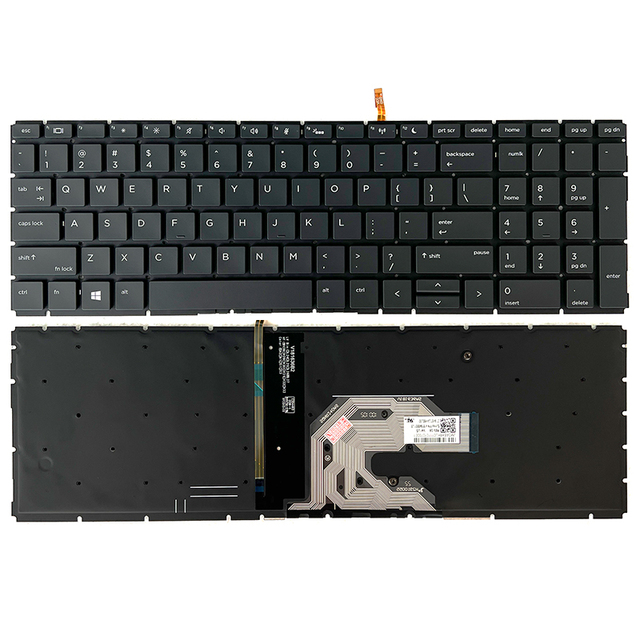 New Original Laptop US Keyboard for HP ProBook 450 G6 455R G6 455 G6 G7 Notebook Backlit Keyboard English Replacement Accessory