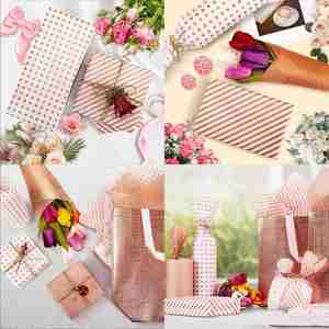 Papel de Envolver de Alta Calidad con Impresión de Logotipo Plateado Personalizado para Empacar Ropa y Regalos con Su Propio Logotipo - Product Image 2