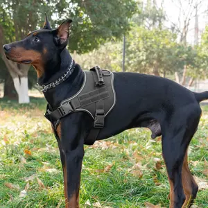 Harnais tactique de luxe Offre Spéciale pour <span class=keywords><strong>chien</strong></span> gilet Logo personnalisé équipement d'entraînement réglable réfléchissant harnais pour grands chiens - Product Image 4