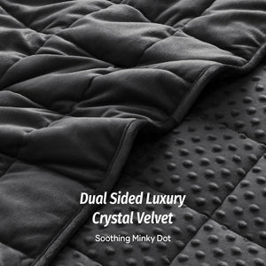 Couverture lestée en tissu minky à <span class=keywords><strong>7</strong></span> couches, chaude et rafraîchissante, 15 livres, avec billes de verre pour dormir, avion, maison et hôtel, utilisation quatre saisons - Product Image 2