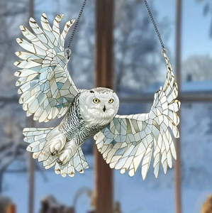 Coloré dégradé oiseau métal Art déco pendentif fenêtre maison jardin décoration naturel artisanat soleil mariage noël anniversaire - Product Image 2