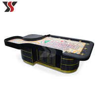 Table de Roulette Moderne de Luxe YS, Nappe Personnalisée, Design Écologique et Durable, Pieds en Acier Inoxydable pour la Maison, le Poker et le Casino