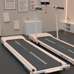 Cinta de correr aeróbica plegable eléctrica rosa para el hogar HSM, máquina para caminar interior ultrasilenciosa para niñas, hecha de material ABS duradero - Product Image 3