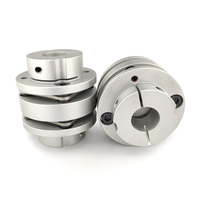 Accouplement de type disque à diaphragme flexible en alliage d'aluminium de haute qualité avec un diamètre de trou de 10 mm, personnalisable OEM
