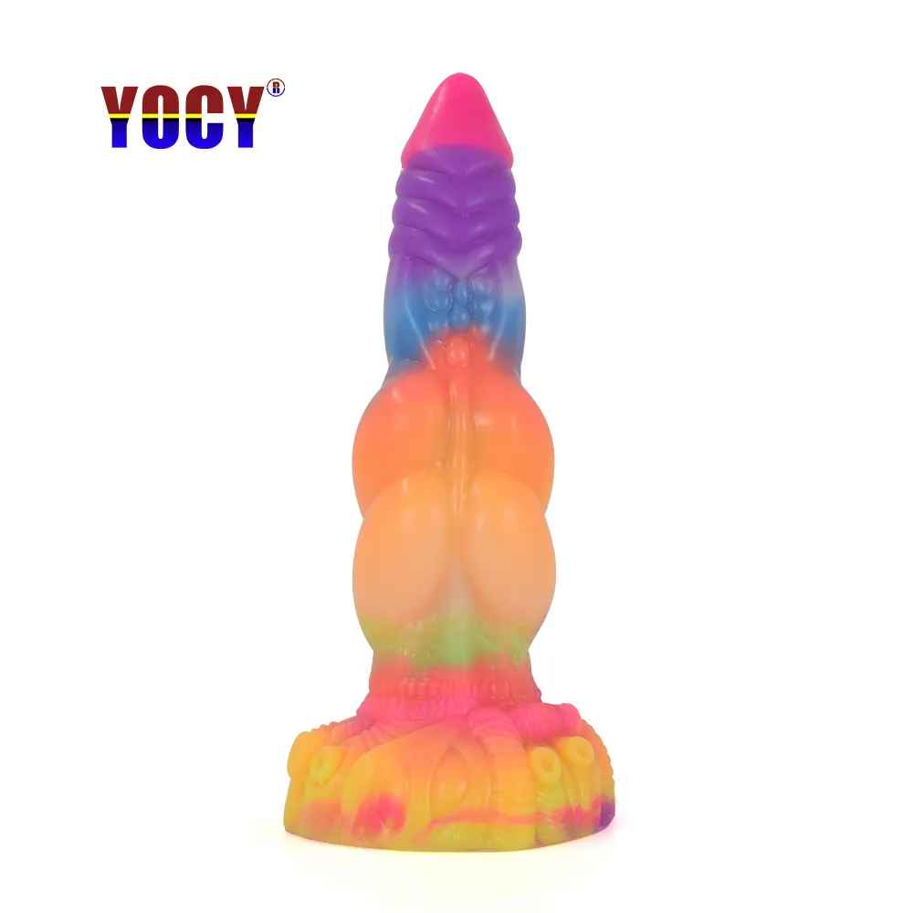 YOCY-295 parlayan benzersiz seks oyuncakları büyük büyük horoz penis gerçekçi dildos erkekler için eşcinsel erkekler