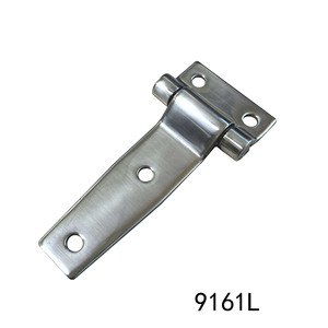 Bisagra de Acero Inoxidable 9161L de 3 Orificios y 180 Grados para Aplicaciones en Puertas, Diseño Industrial - Product Image 1