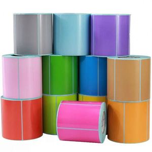 Low Prices Custom Size Colour Labels Thermal Color Direct Thermal Labels Thermal Label Sticker <b>Roll</b> - Product Image 1