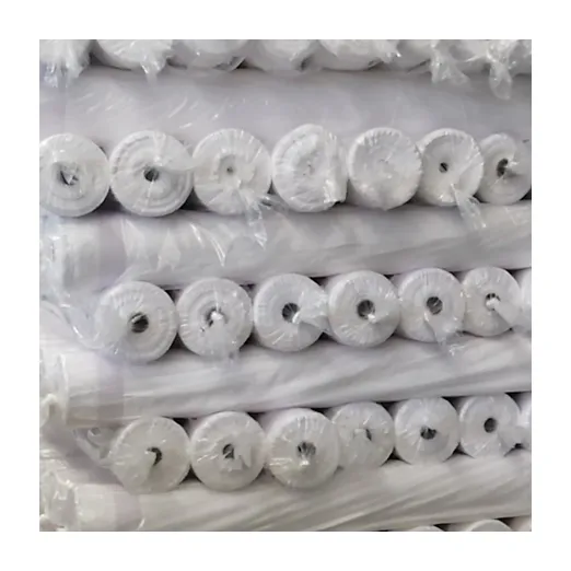 90gsm 100% Polyester White Color Plain Microfiber Bed Sheet Fabric High Quality For Luxury Hotel