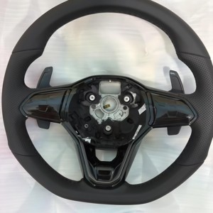 <span class=keywords><strong>Volante</strong></span> para Automóvil Volkswagen VW Golf 8 MK8 R <span class=keywords><strong>GTI</strong></span> GTD Tiguan Golf 7 <span class=keywords><strong>Mk7</strong></span>, <span class=keywords><strong>Volante</strong></span> de Cuero Mejorado con Levas de Cambio - Product Image 2