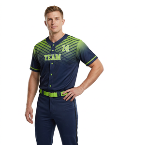 Camiseta de Béisbol Unisex Personalizada de Alta Calidad, Sublimada, Transpirable, de Tela de Poliéster que Absorbe la Humedad, Ropa Deportiva para Equipos - Product Image 1