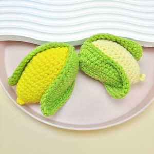 Mini handmade Crochet Amigurumi Keychain dệt kim sợi bông Đồ chơi búp bê rau trái cây thực phẩm quà tặng Pusheen lấy cảm hứng từ Đan sang trọng - Product Image 5