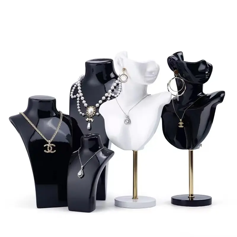 Wholesale Factory Jewelry Necklace Display Black Rack Resin for