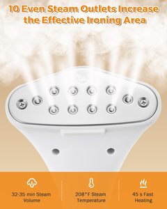 High Quality Hanging Fabric Steamer Standing Steam <b>Iron</b> Vertical Clothes Steamer Garment Steamer for Home Commercial - Product Image 6