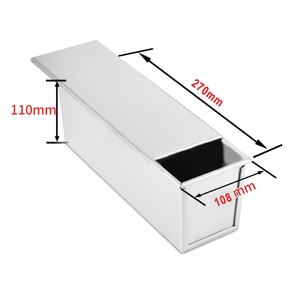 270x108x110mm <span class=keywords><strong>teglia</strong></span> per pane in <span class=keywords><strong>acciaio</strong></span> inossidabile <span class=keywords><strong>con</strong></span> <span class=keywords><strong>coperchio</strong></span> Toast scatola di cottura - Product Image 2